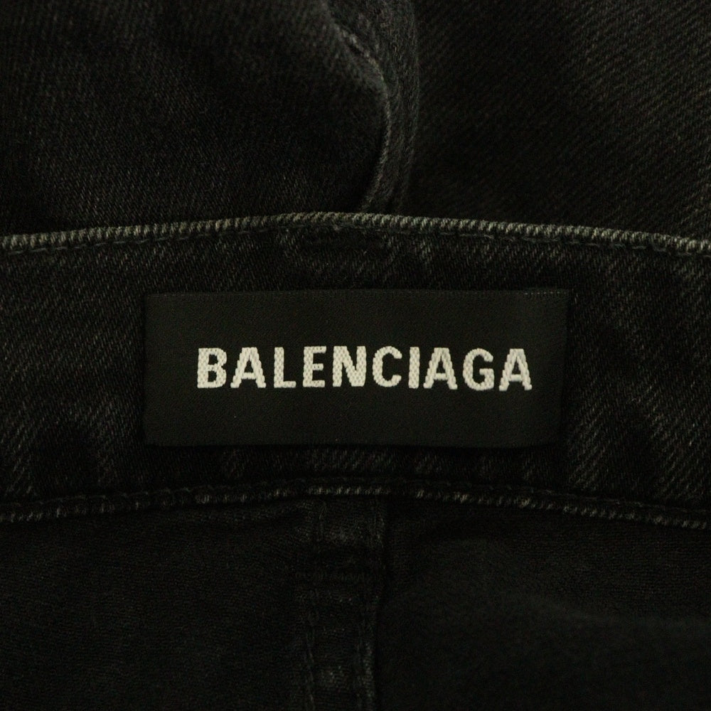 BALENCIAGA(バレンシアガ) ウォッシュド スキニーデニムパンツ ブラック 557340