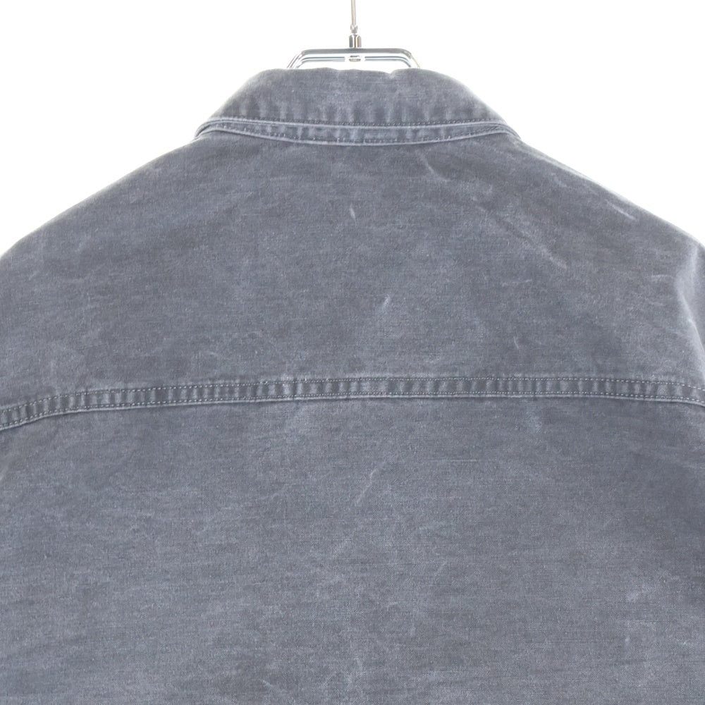 DIOR(ディオール) クチュールパッチ ウォッシュ加工 デニム長袖シャツ グレー 383D587AY520