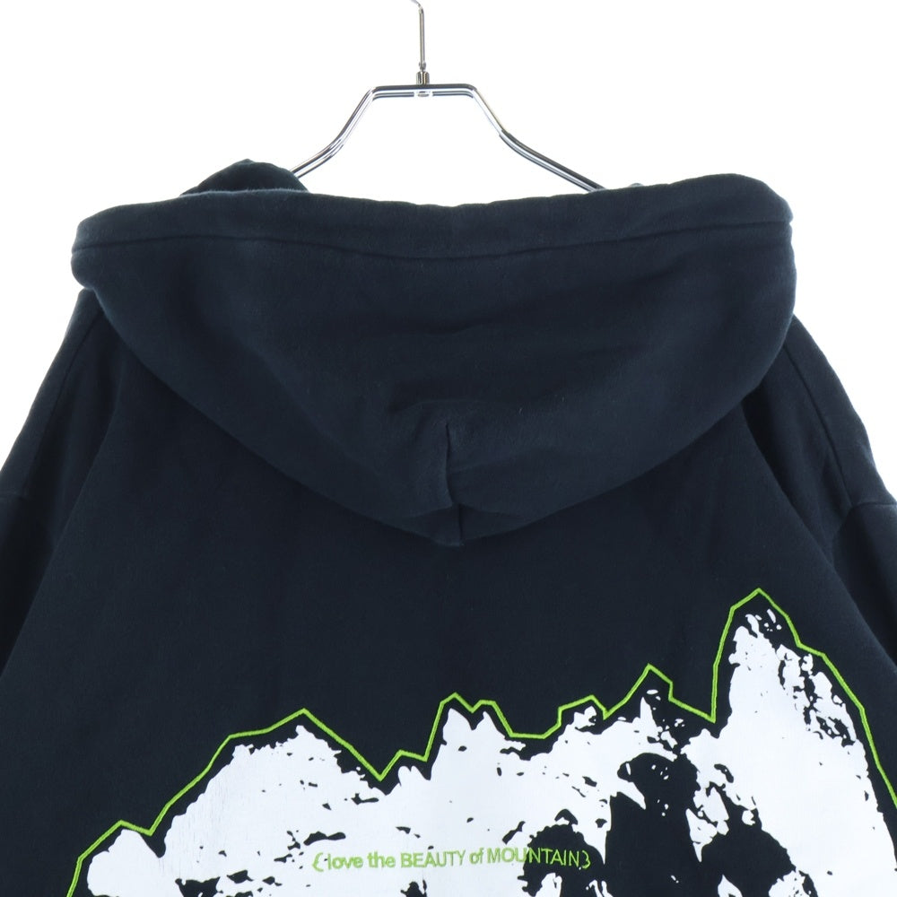 MONCLER(モンクレール) × FRAGMENT フラグメント バックプリント プルオーバーパーカー フーディー ブラック I209U8G00007