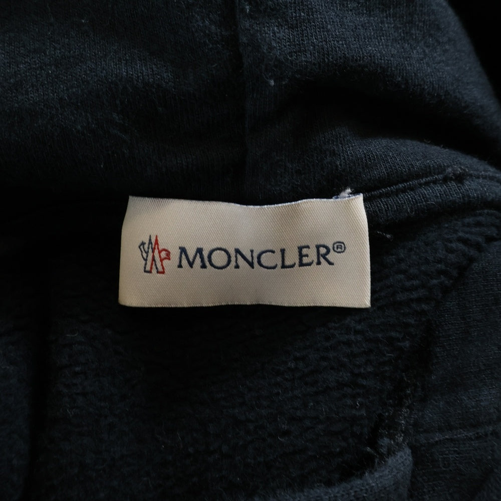 MONCLER(モンクレール) × FRAGMENT フラグメント バックプリント プルオーバーパーカー フーディー ブラック I209U8G00007
