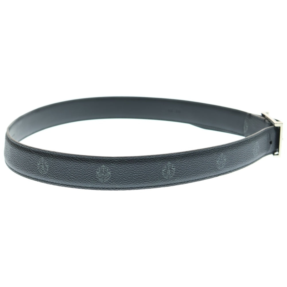 Berluti(ベルルッティ) スクエアバックル シグネチャー レザーベルト ブラック