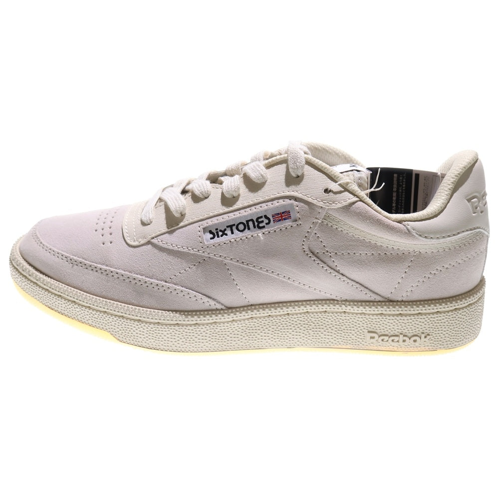 Reebok(リーボック) ×SixTONES CLUB C 85 VINTAGE ストーンズ クラブ ヴィンテージ ローカットスニーカー ベージュ