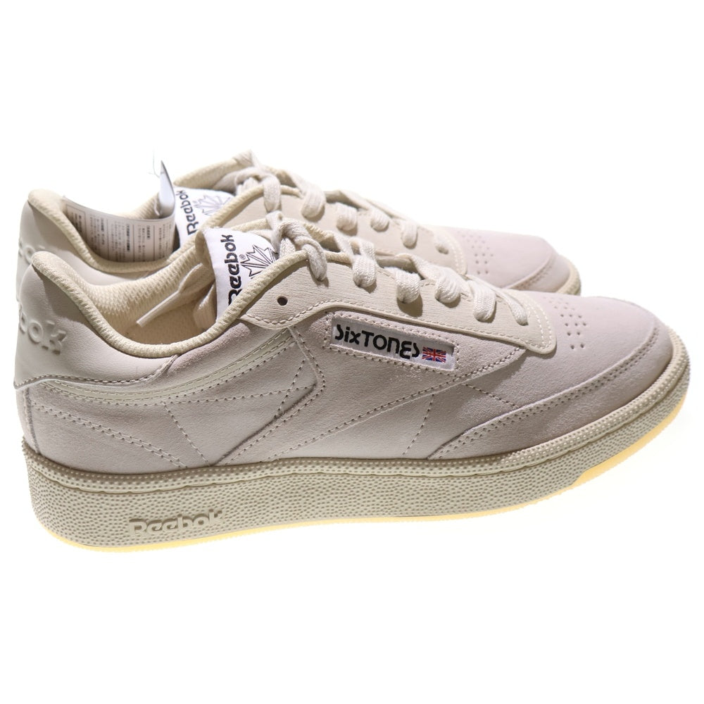 Reebok(リーボック) ×SixTONES CLUB C 85 VINTAGE ストーンズ クラブ ヴィンテージ ローカットスニーカー ベージュ