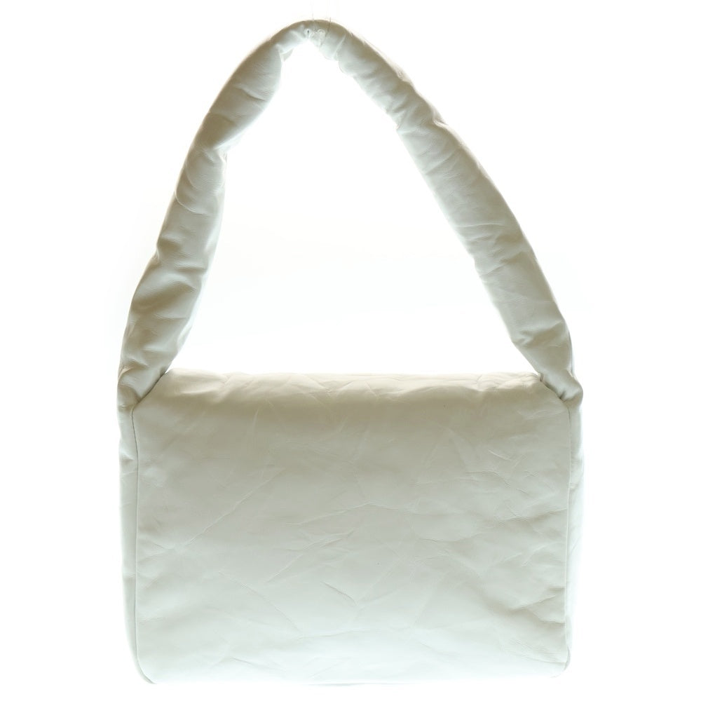 BALENCIAGA(バレンシアガ) モナコ シルバー装飾 レザーショルダーバッグ ホワイト 787896