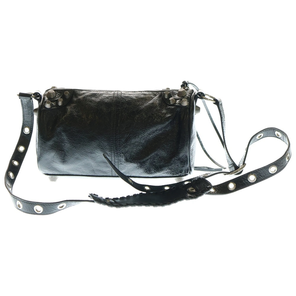 BALENCIAGA(バレンシアガ) LE CAGOLE ルカゴール レザーショルダーバッグ ブラック 771716