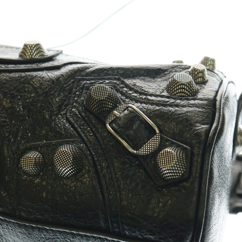 BALENCIAGA(バレンシアガ) LE CAGOLE ルカゴール レザーショルダーバッグ ブラック 771716