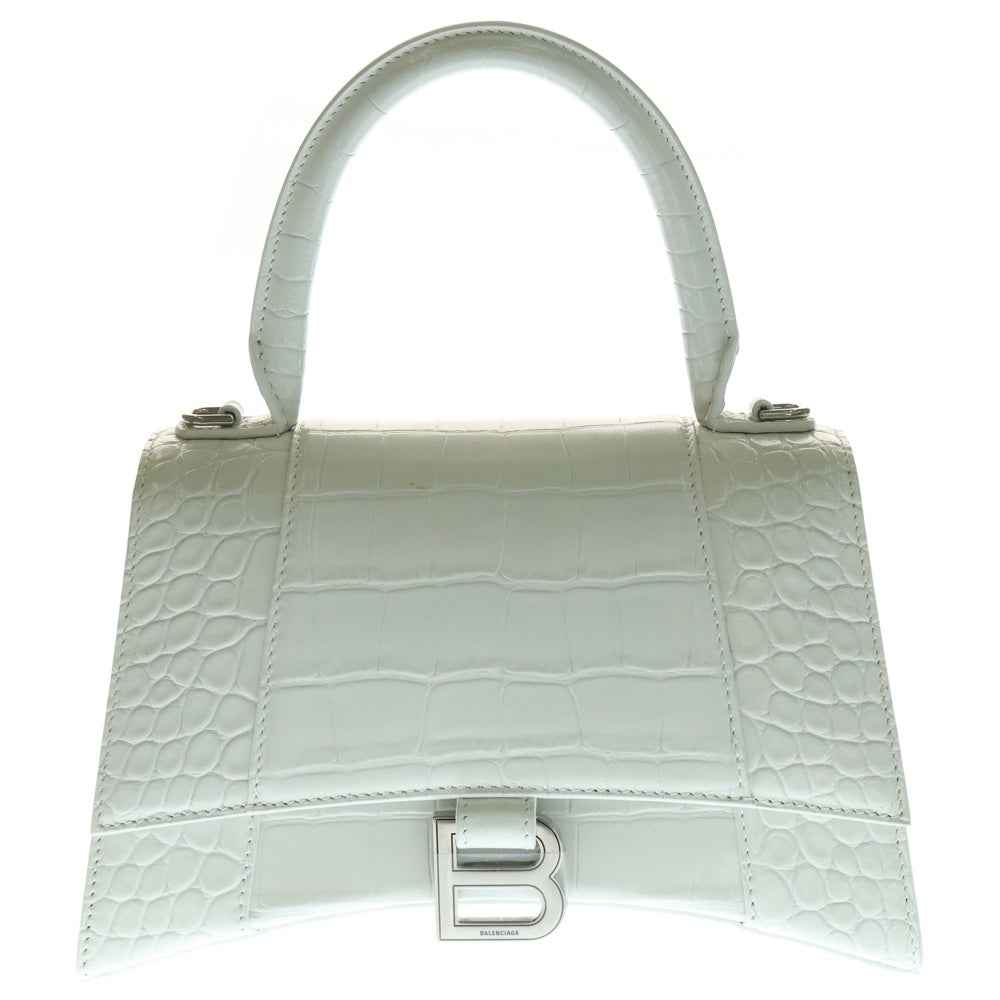 BALENCIAGA(バレンシアガ) Hourglass アワーグラス WAYハンドバッグ ショルダーバッグ ホワイト 593546