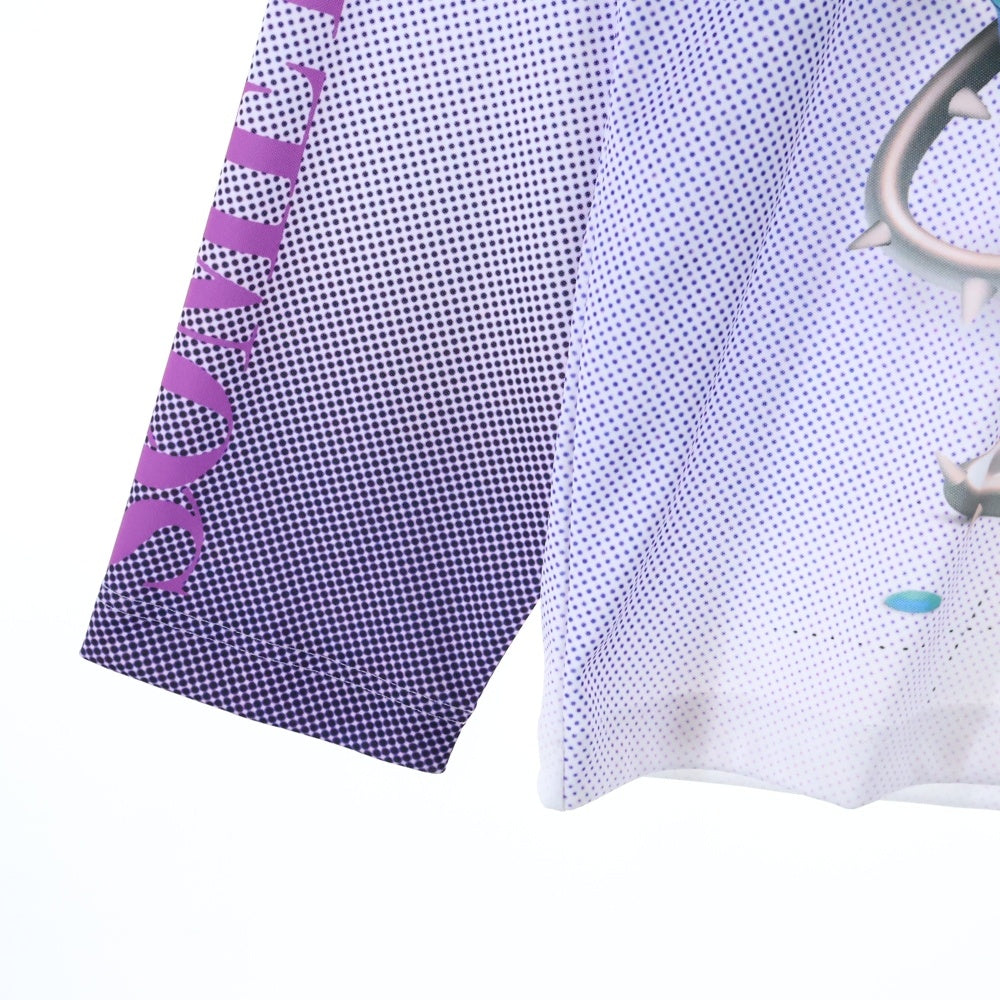 BURBERRY(バーバリー) 23AW ローズプリント 長袖Tシャツ ロンT カットソー ホワイト 8077235