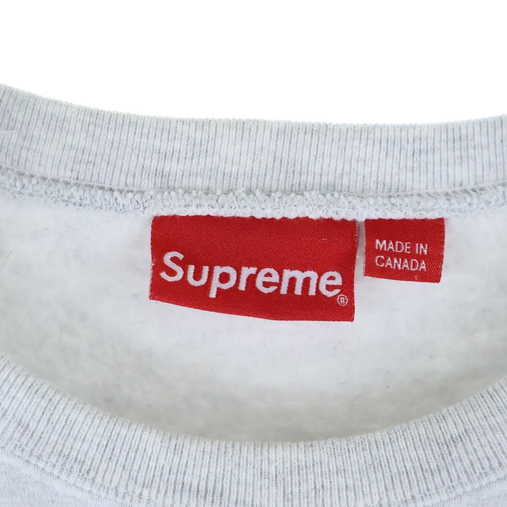 SUPREME(シュプリーム) 18AW World Famous Crewneck ワールド フェイスマス クルーネックトレーナー スウェット グレー