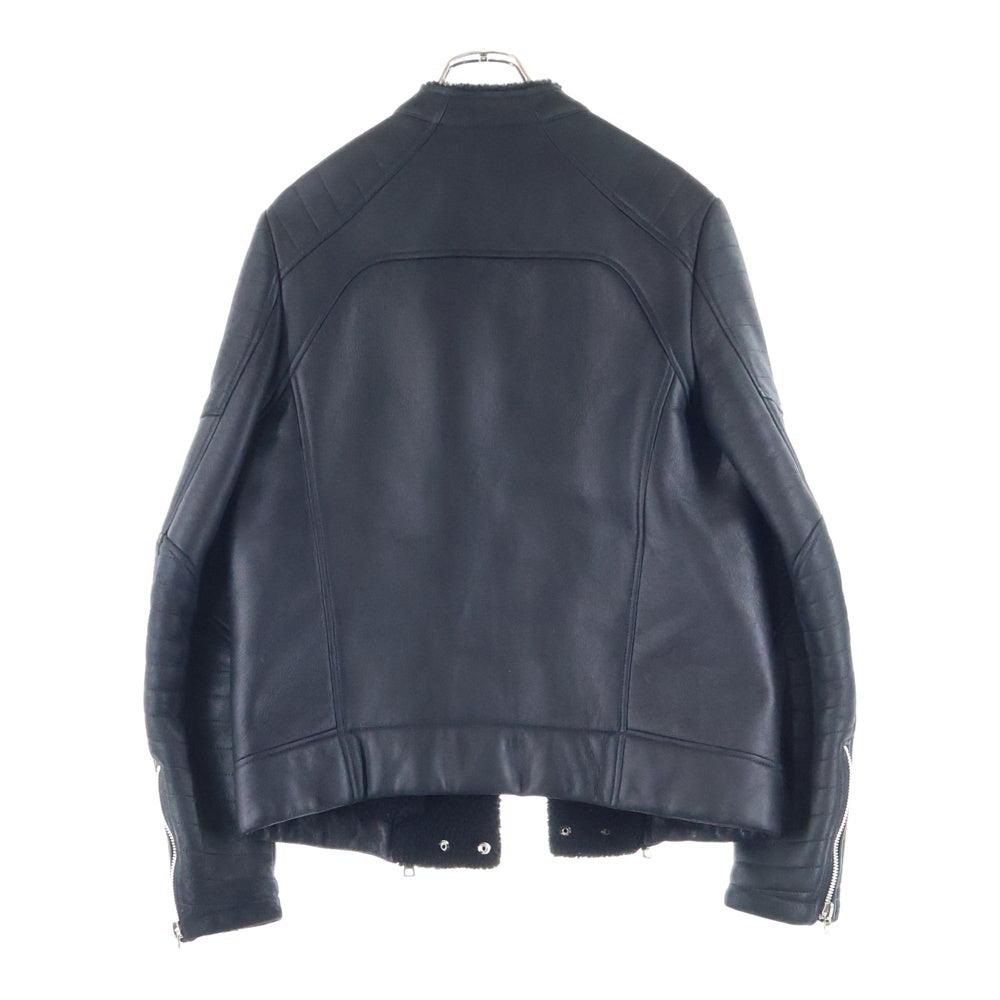 BALMAIN(バルマン) バイカームートン レザージャケット ブラック SH18252Z406