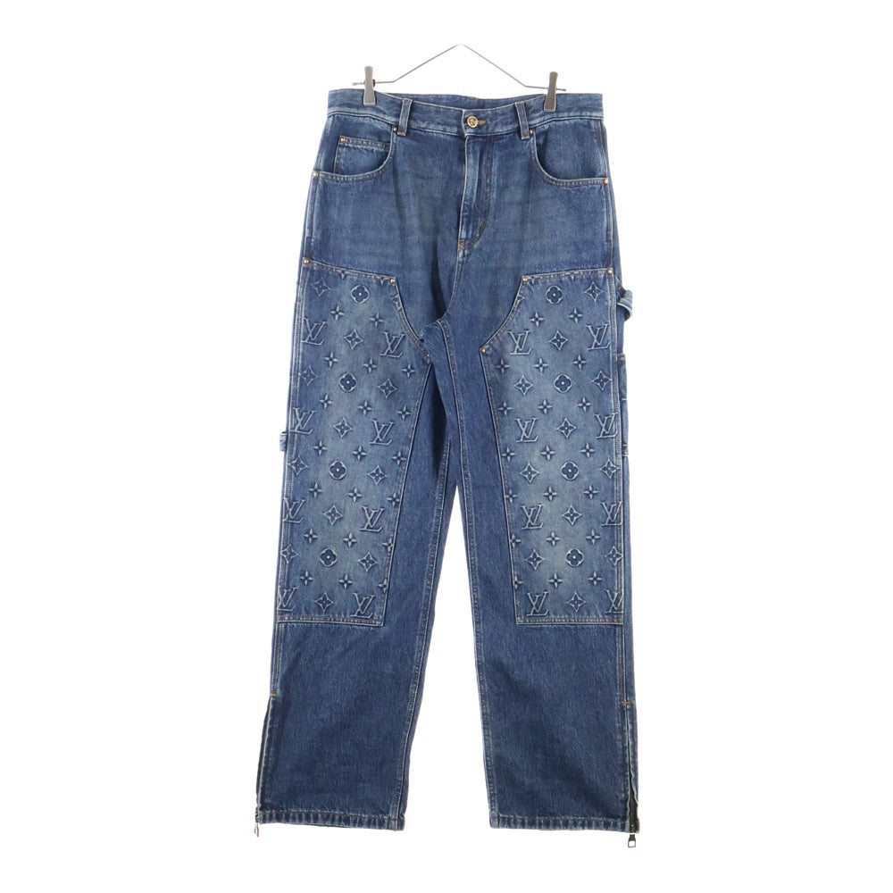 LOUIS VUITTON(ルイヴィトン) モノグラム カーペンターデニムパンツ RM232Q Y38 HOD45W インディゴ