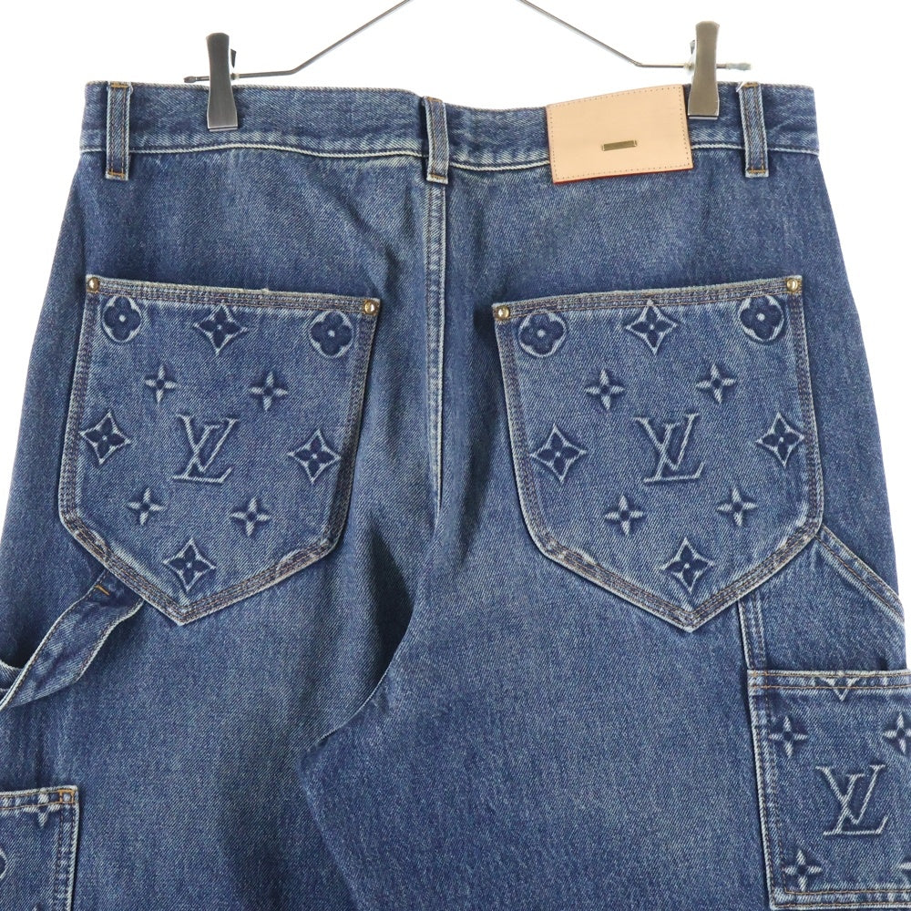 LOUIS VUITTON(ルイヴィトン) モノグラム カーペンターデニムパンツ RM232Q Y38 HOD45W インディゴ