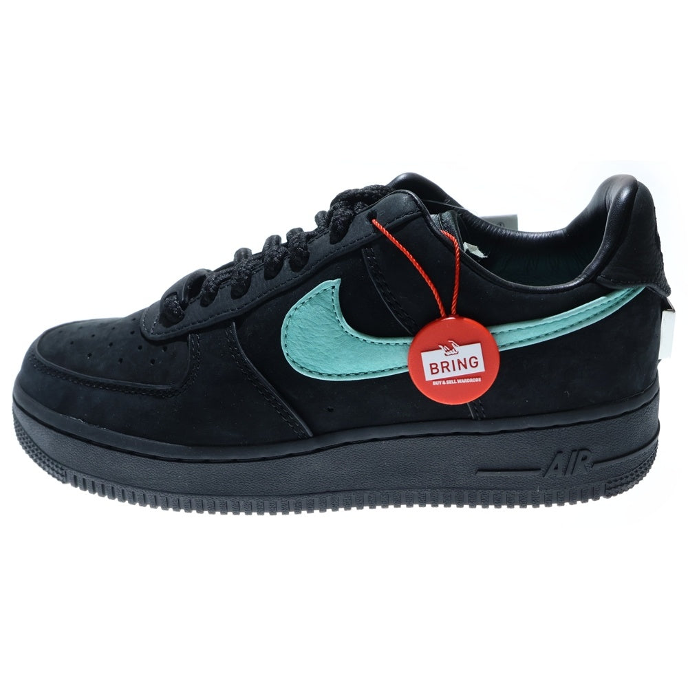 NIKE(ナイキ) ×TIFFANY&CO AIR FORCE 1 LOW 1837 BLACK DZ1382-001 ティファニー エアフォース1 1837 ローカットスニーカー ブラック レディース US6/24cm DZ1382-001