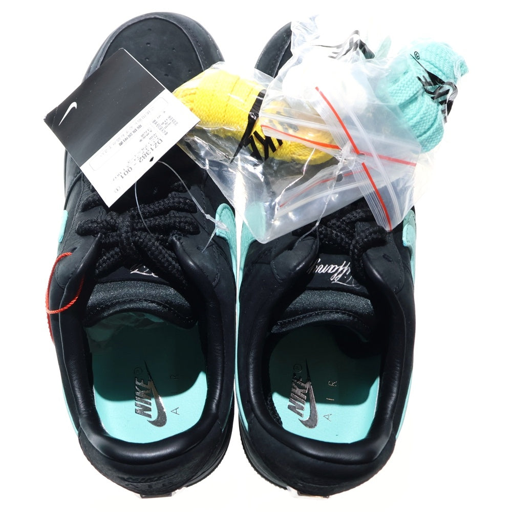 NIKE(ナイキ) ×TIFFANY&CO AIR FORCE 1 LOW 1837 BLACK DZ1382-001 ティファニー エアフォース1 1837 ローカットスニーカー ブラック レディース US6/24cm DZ1382-001