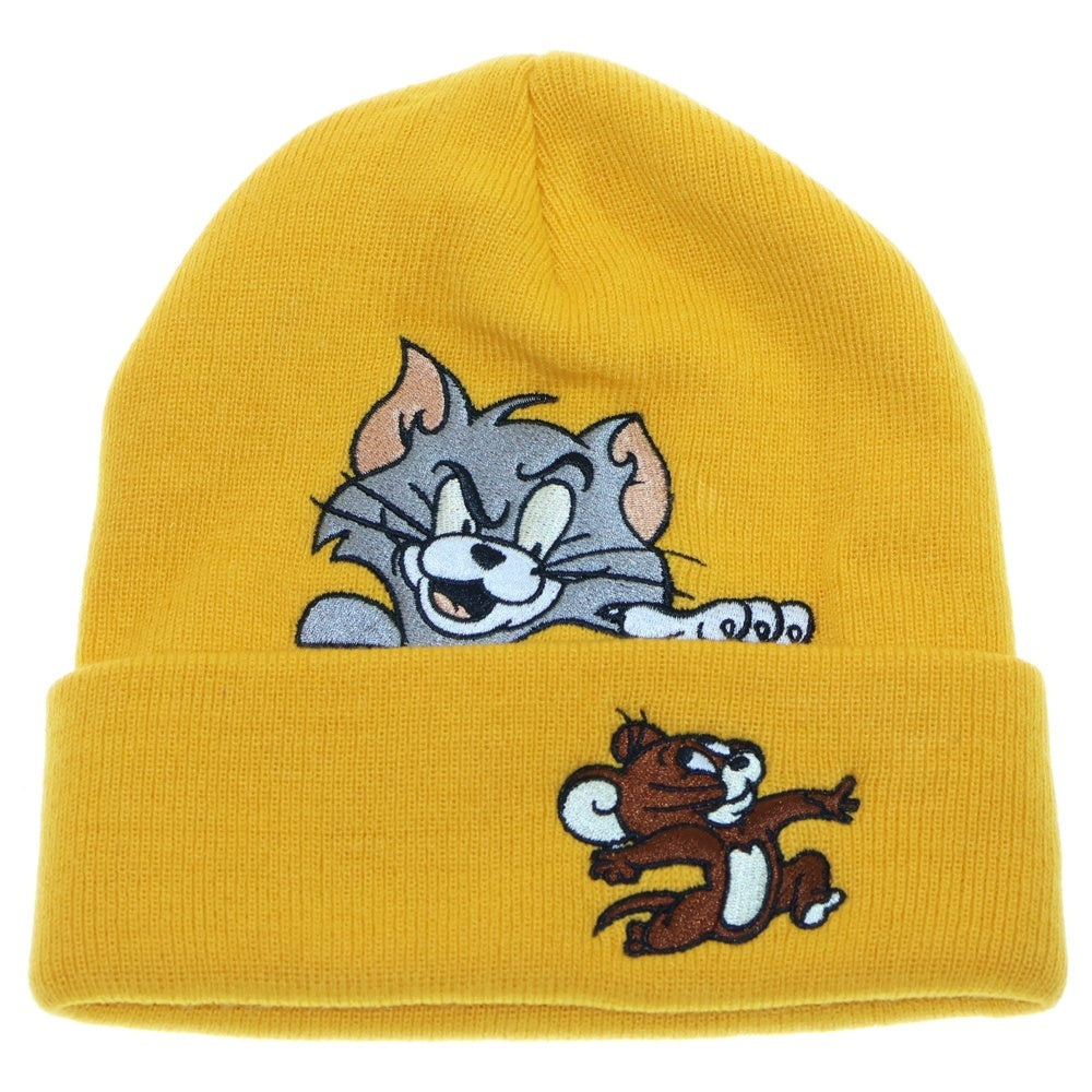 SUPREME(シュプリーム) 16AW TOM&JERRY BEANIE トム&ジェリー 刺繍デザイン ビーニー ニット帽 イエロー