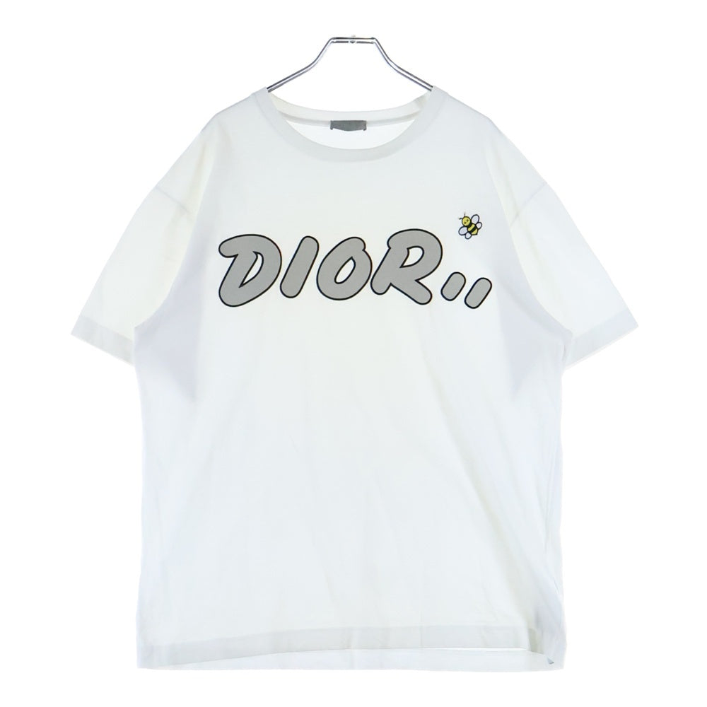 DIOR(ディオール) 19SS×KAWS BEE LOGO TEE カウズ ビー刺繍 半袖Tシャツ ホワイト 923J611X1241