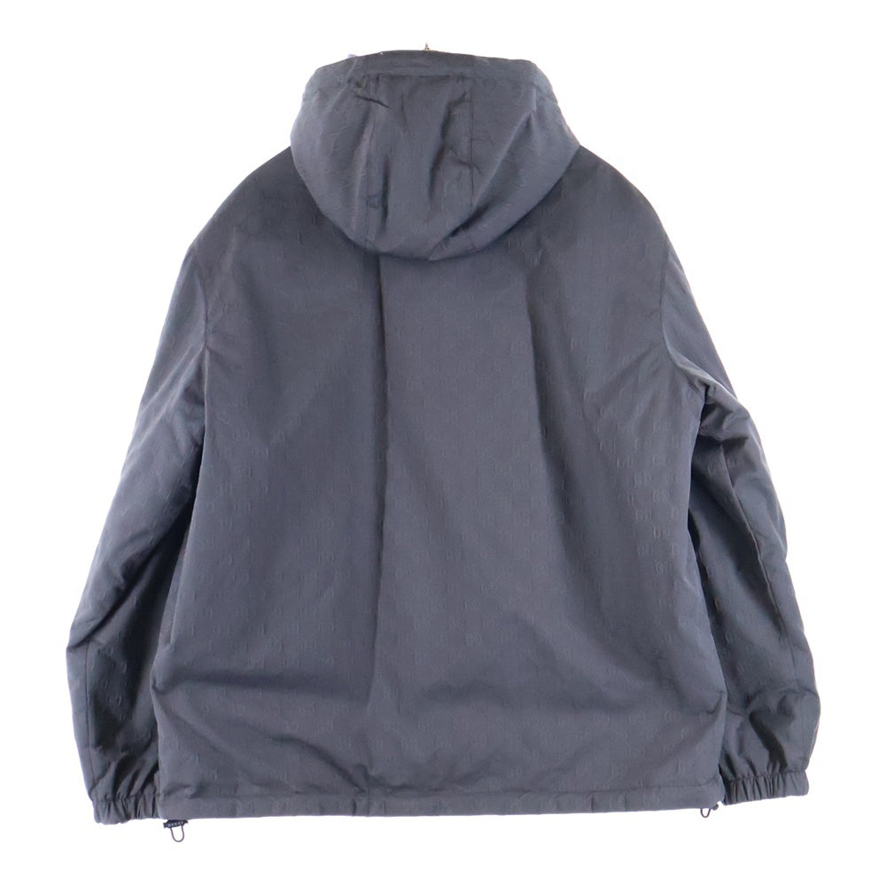 GUCCI(グッチ) GGナイロン リバーシブルジャケット ブルゾン グレー/パープル 795697