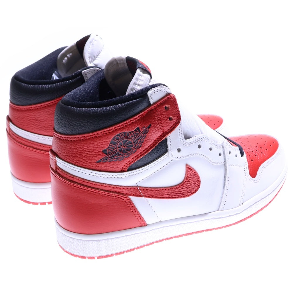 NIKE(ナイキ) AIR JORDAN 1 HIGH OG HERITAGE エアジョーダン ヘリテージ ハイカットスニーカー ホワイト/レッド US9.5/27.5cm 555088-161