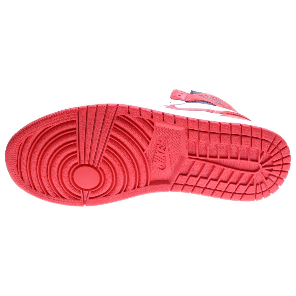 NIKE(ナイキ) AIR JORDAN 1 HIGH OG HERITAGE エアジョーダン ヘリテージ ハイカットスニーカー ホワイト/レッド US9.5/27.5cm 555088-161