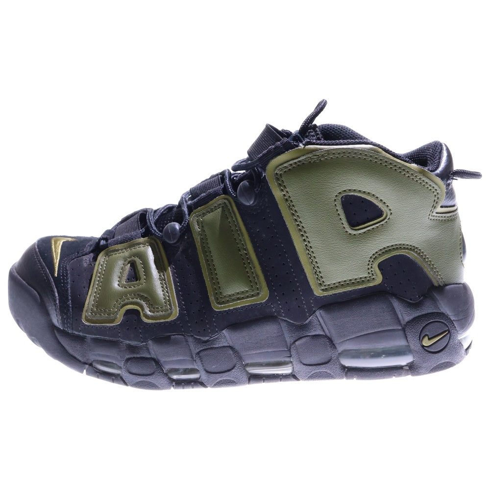 NIKE(ナイキ) AIR MORE UPTEMPO 96 Rough Green エアモアアップテンポ ラフグリーン ハイカットスニーカーシューズ カーキ/ブラック US9.5/27.5cm DH8011-001