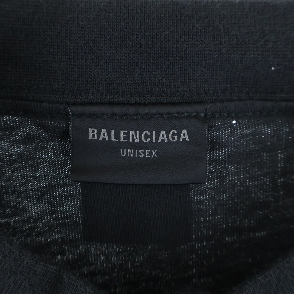 BALENCIAGA(バレンシアガ) インサイドアウト クルーネック半袖Tシャツ カットソー ブラック 787358 TMVF6