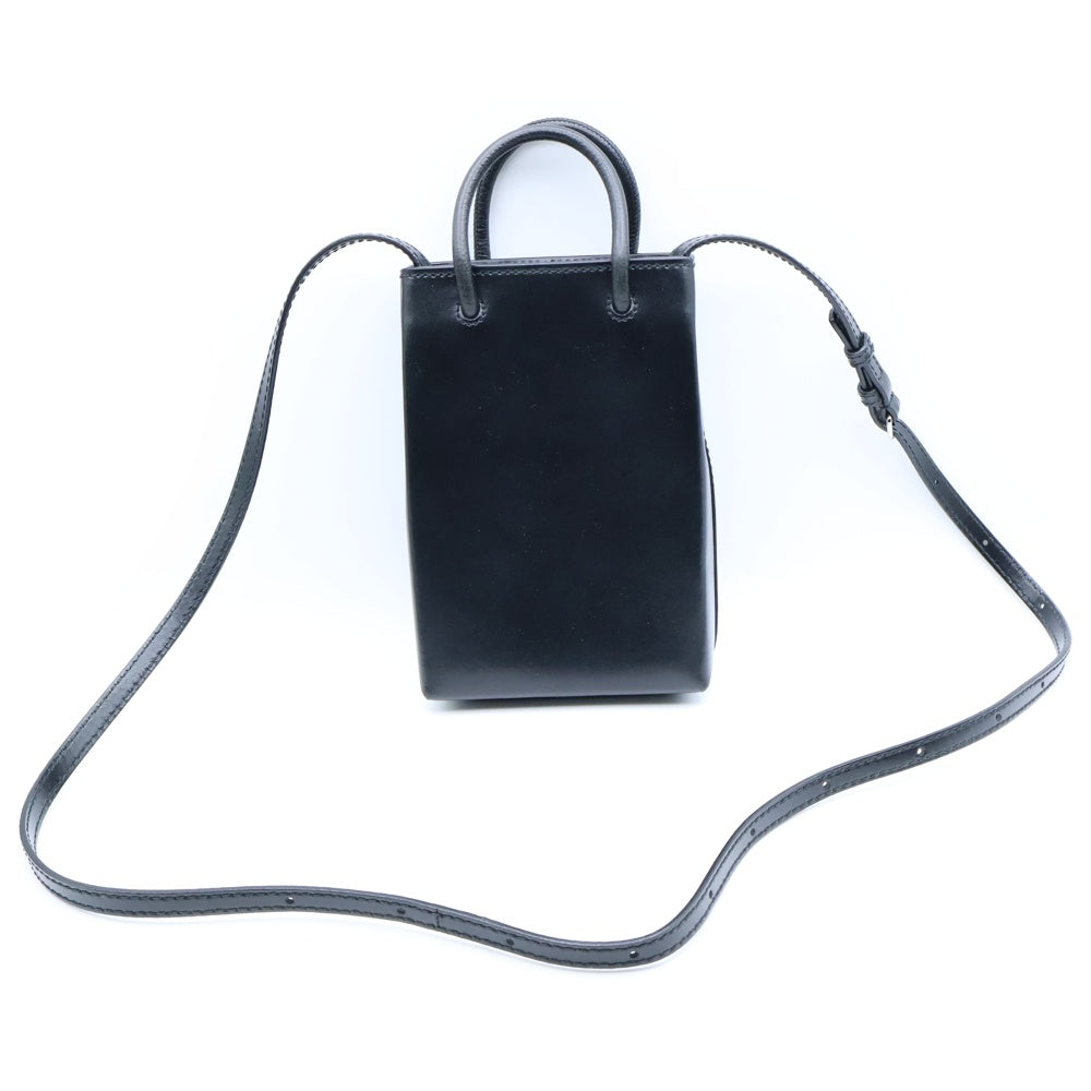 BALENCIAGA(バレンシアガ) ×Simpsons ×シンプソンズ ミニショッピングフォンホルダー ショルダーバッグ ブラック 593826