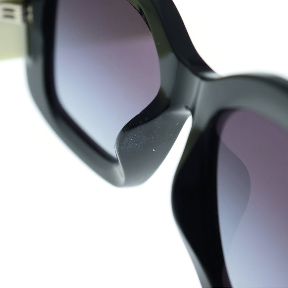 CHANEL(シャネル) ココマークテンプル スクエアレンズ サングラス アイウェア 眼鏡 ブラック/ホワイト 5483-A