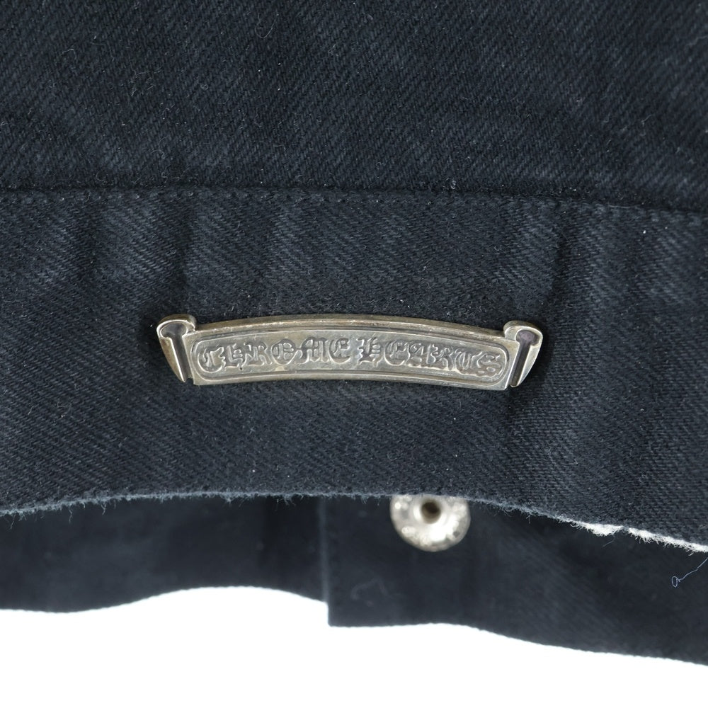CHROME HEARTS(クロムハーツ) MOTORBREATH ムートンライナー ボアデニムジャケット ブラック