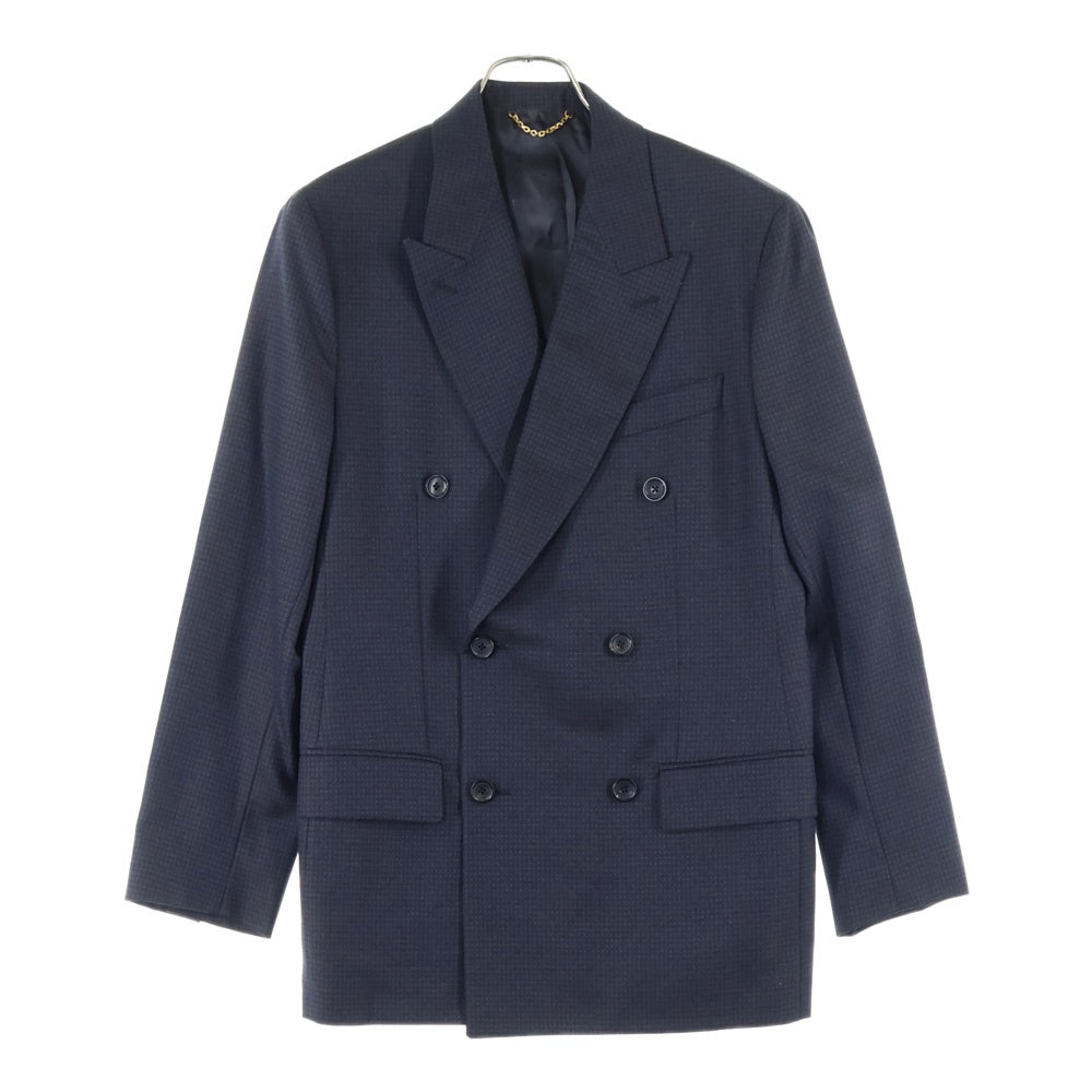 LOUIS VUITTON(ルイヴィトン) 14AW ダブルテーラードジャケット スラックスパンツ セットアップスーツ ネイビー RM142F H6CA1EWZA