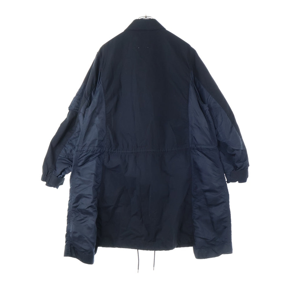Sacai(サカイ) 19AW ミリタリージャケット ドッキング オックスフォード コート ブラック 19-02069M