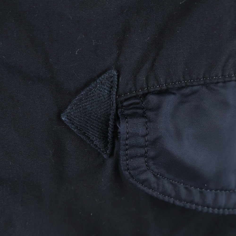Sacai(サカイ) 19AW ミリタリージャケット ドッキング オックスフォード コート ブラック 19-02069M
