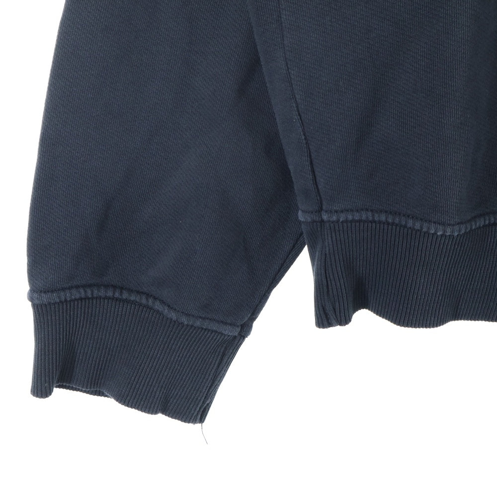 DIESEL(ディーゼル) Sweatshirt クルーネック スウェットシャツ フロントロゴ ワッペン ブラック A12124