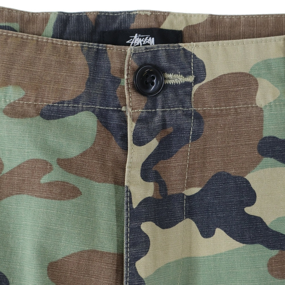STUSSY(ステューシー) カモ柄 Ripstop Surplus Cargo Pant リップストップ サープラス カーゴパンツ カーキ 116586