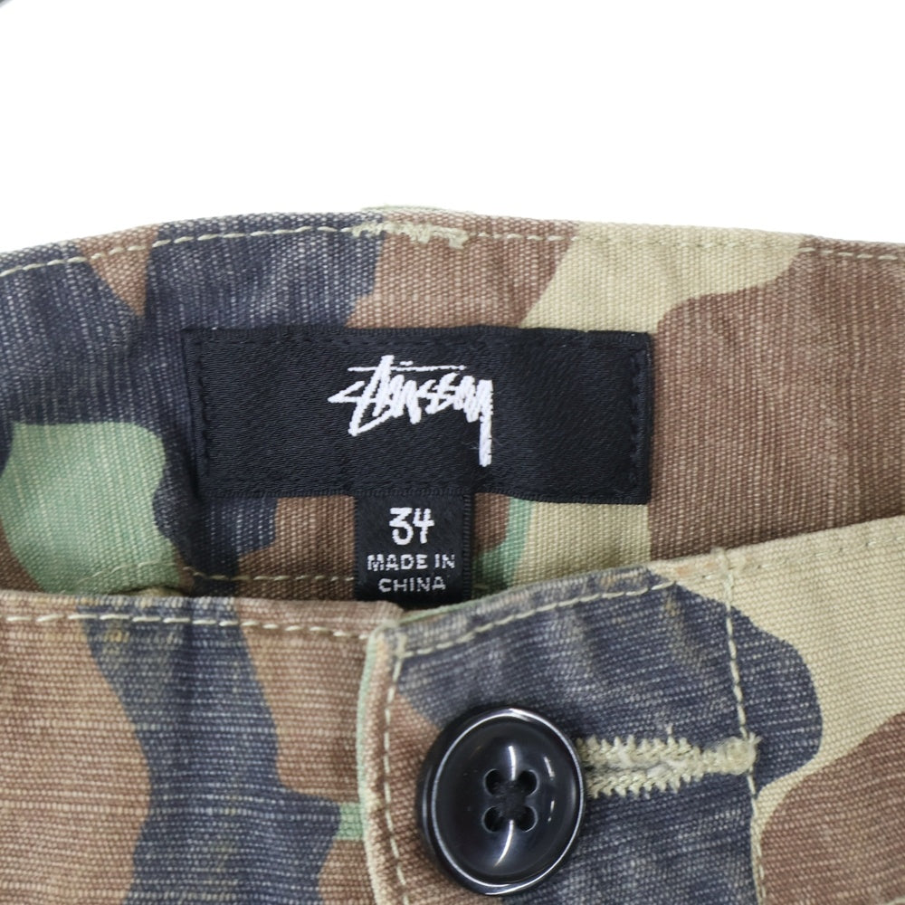 STUSSY(ステューシー) カモ柄 Ripstop Surplus Cargo Pant リップストップ サープラス カーゴパンツ カーキ 116586