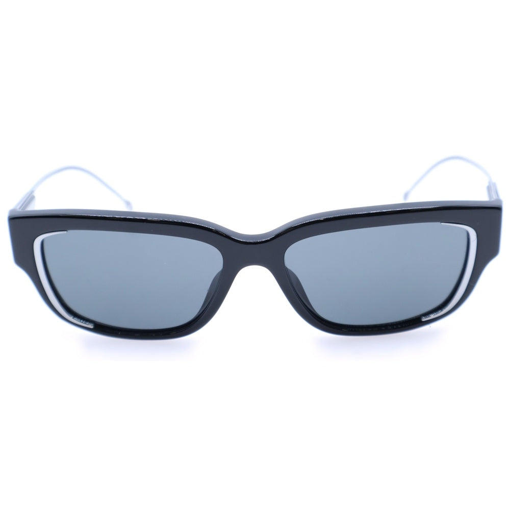 DIESEL(ディーゼル) アイウェア スクエアサングラス ブラック/シルバー