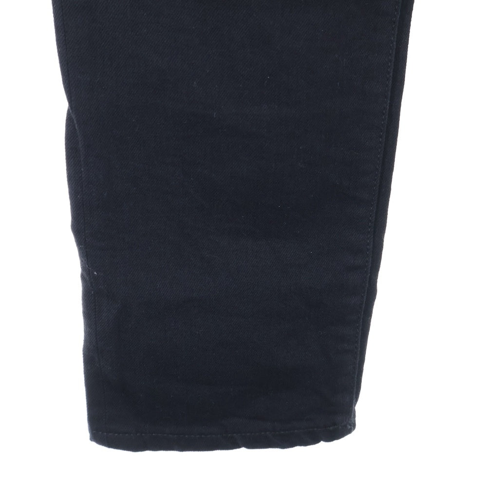 SAINT LAURENT PARIS(サンローランパリ) Crash skinny ボタンロゴ刻印付きクラッシュスキニーデニム ブラック 470030