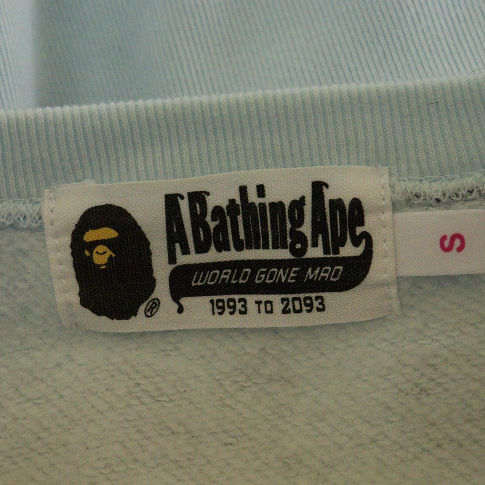 BAPE BY A BATHING APE(ベイプ ア ベイシング エイプ) Camo Shark Crew Sweatshirt シャークプリント カモフラ クルーネックスウェット トレーナー ブルー 001SWK802004L