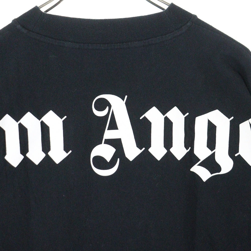 Palm Angels(パームエンジェルス) バックロゴ半袖Tシャツ ブラック PMAA002C99JER001