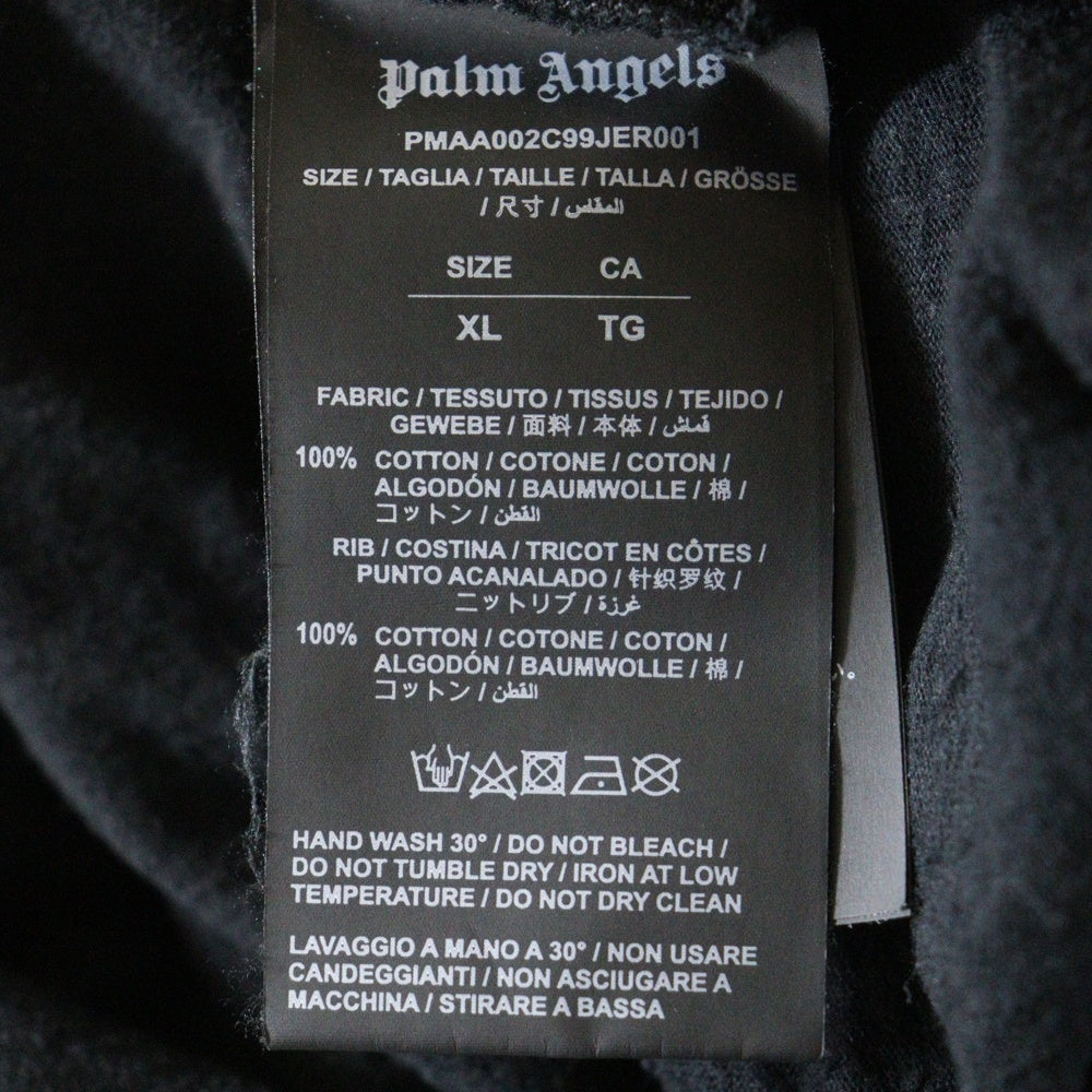 Palm Angels(パームエンジェルス) バックロゴ半袖Tシャツ ブラック PMAA002C99JER001