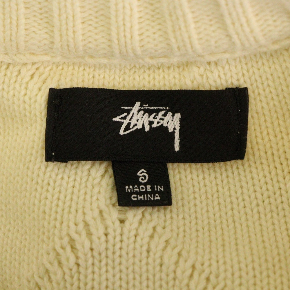 STUSSY(ステューシー) クルーネックニット セーター ベージュ