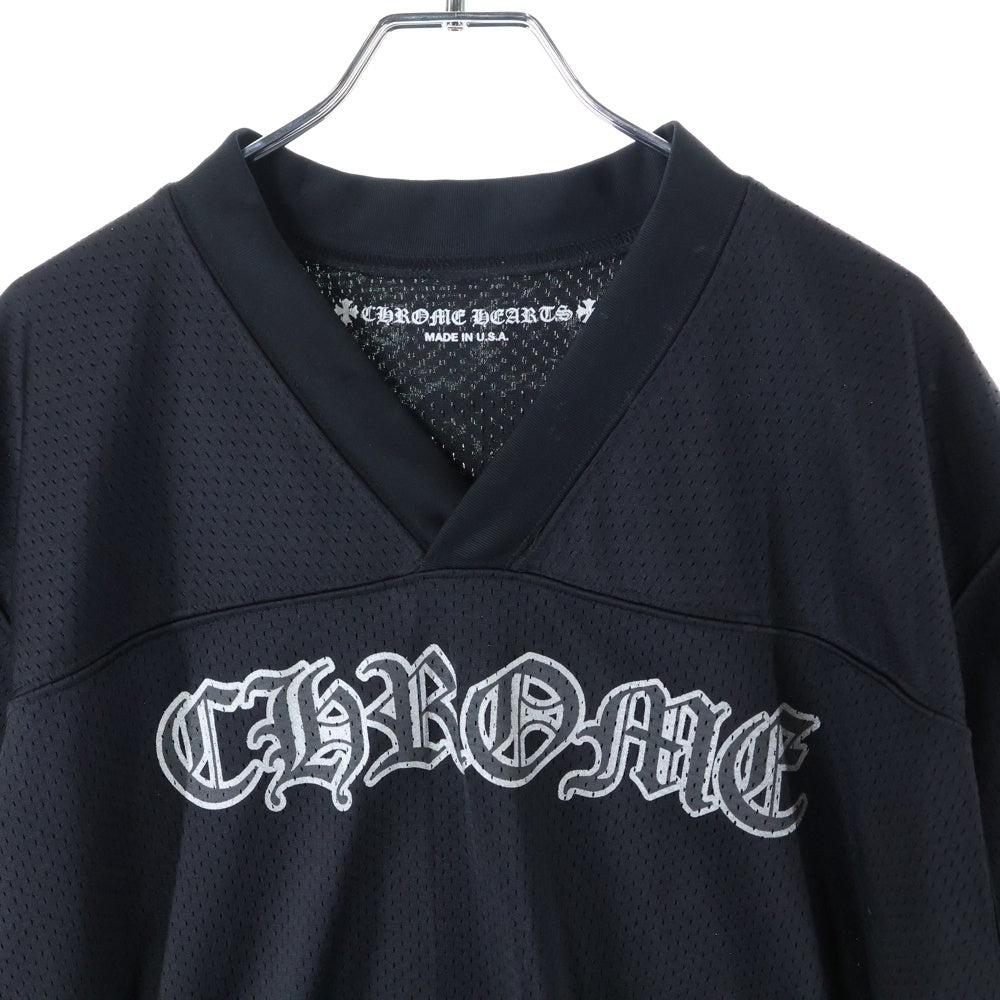 CHROME HEARTS(クロムハーツ) MESH WARM UP JERSEY TEE CHプリントメッシュジャージー半袖Tシャツ ブラック