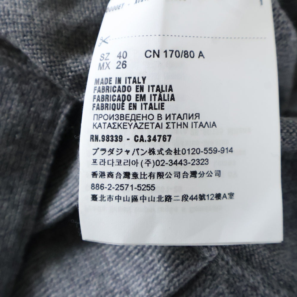 miumiu(ミュウミュウ) ウエストリボン 半袖ニットワンピース グレー レディース MMA602 1PFJ