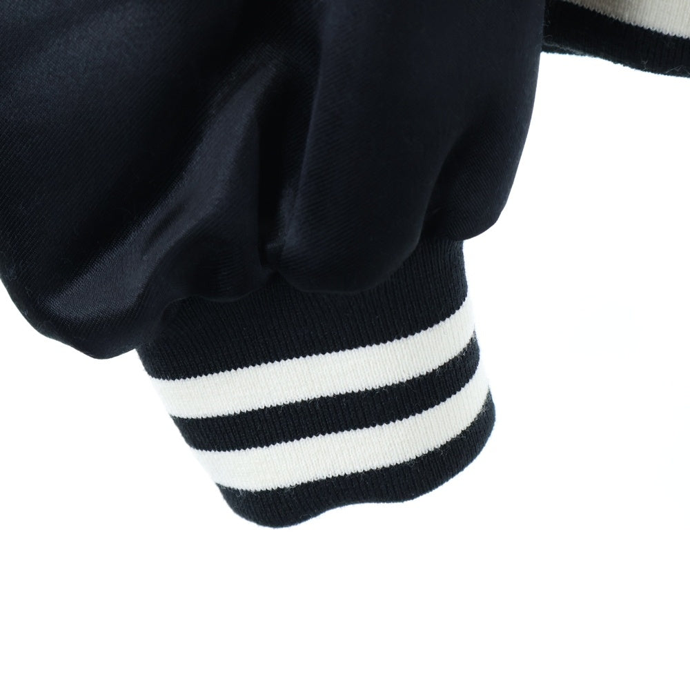 CELINE(セリーヌ) Cパッチ サテン ボンバージャケット ブルゾン ブラック 2W867532T