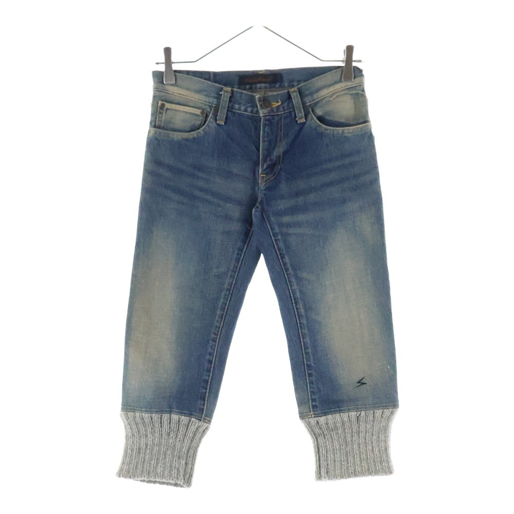 UNDERCOVER(アンダーカバー) 05AW ARTS&CRAFTS期 裾リブ デニム ジョガー クロップドパンツ インディゴ 5A84-P20