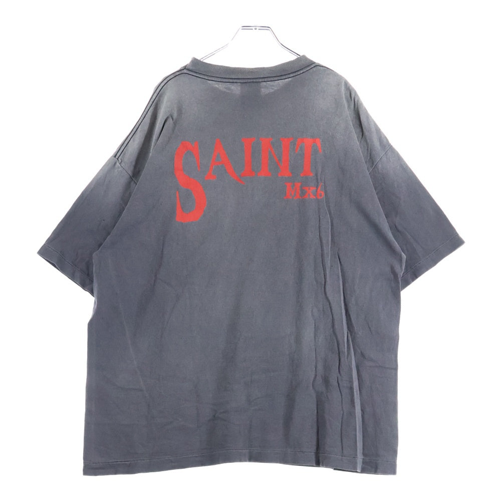 SAINT MICHAEL(セントマイケル) 25SS The Lost Boys プリントデザイン 半袖Tシャツ カットソー ブラック SM-HR8-0000-C51