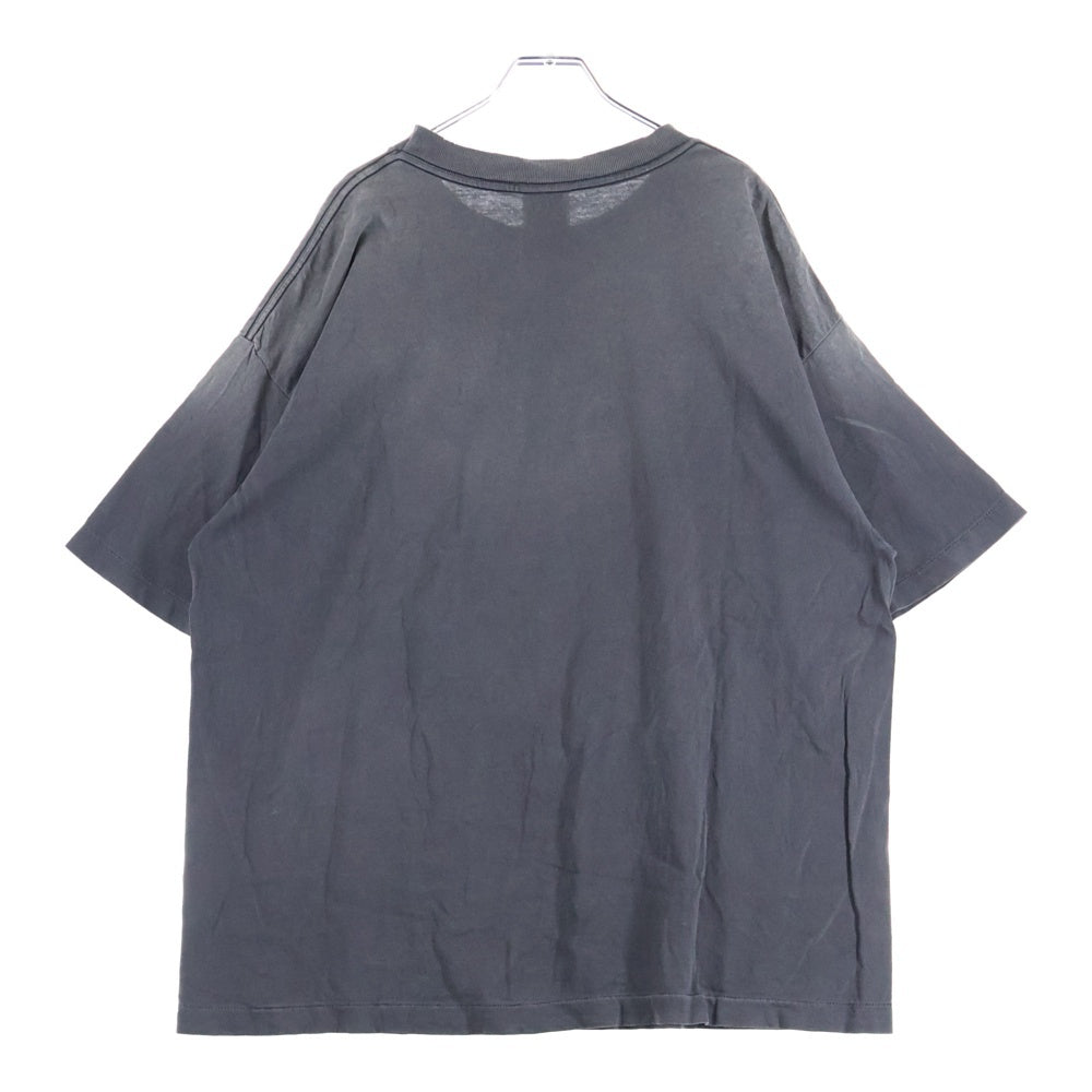 SAINT MICHAEL(セントマイケル) 25SS JESUS S/S TEE ジーザスプリントクルーネック半袖Tシャツカットソー グレー SM-HR8-0000-016