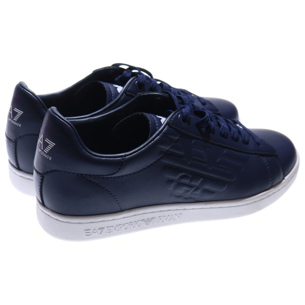 EMPORIO ARMANI(エンポリオアルマーニ) レザースニーカー ローカットスニーカー ネイビー/ホワイト X8X001