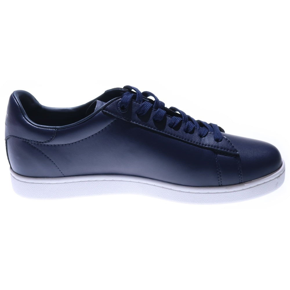 EMPORIO ARMANI(エンポリオアルマーニ) レザースニーカー ローカットスニーカー ネイビー/ホワイト X8X001