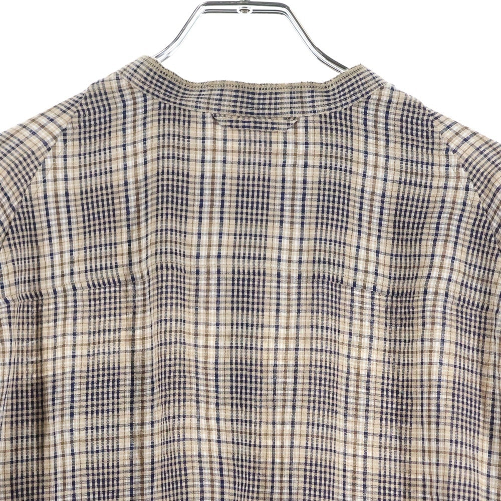 UNDERCOVER(アンダーカバー) 25AW レーヨンプルオーバーチェックシャツ ブラウン UC2E4402-3
