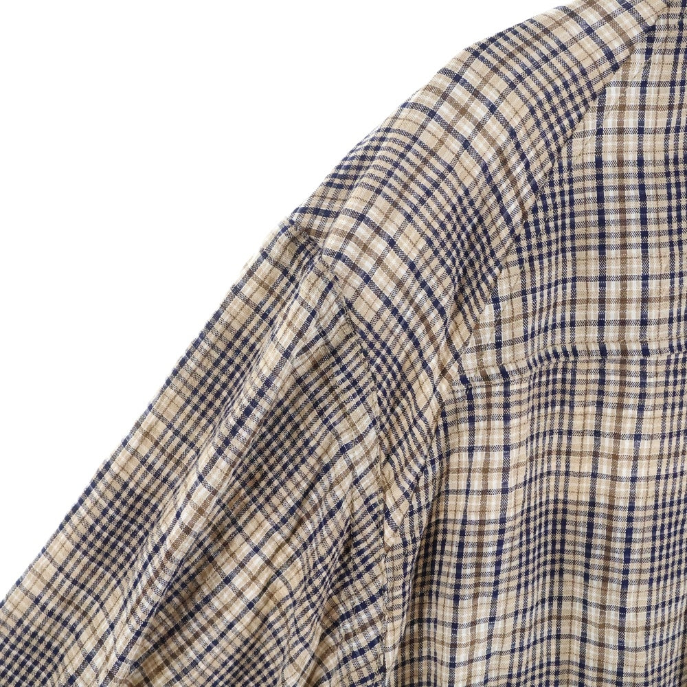 UNDERCOVER(アンダーカバー) 25AW レーヨンプルオーバーチェックシャツ ブラウン UC2E4402-3